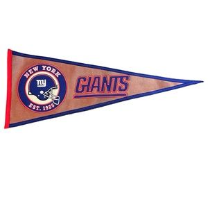 NY Giants Pennant~‎ Winning Streak
Leather,Wool,Embroidered